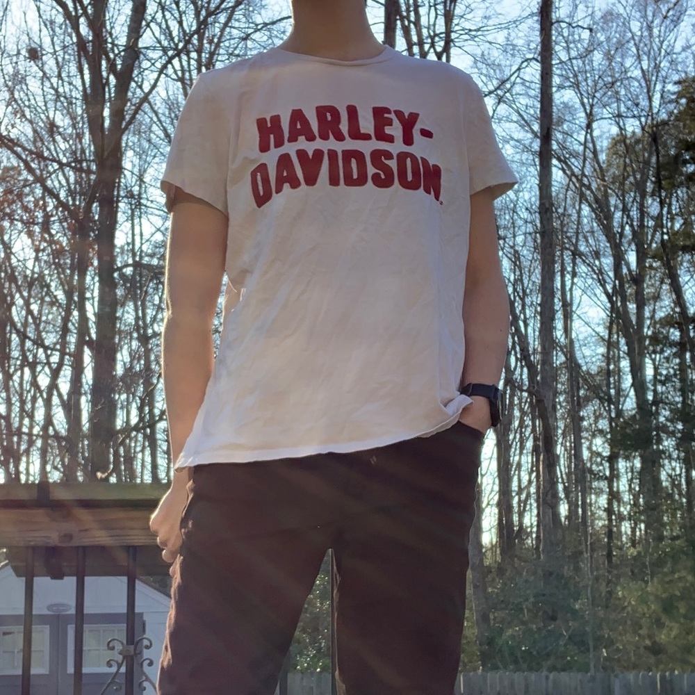 White Harley Davidson T-shirt Women’s Size Large